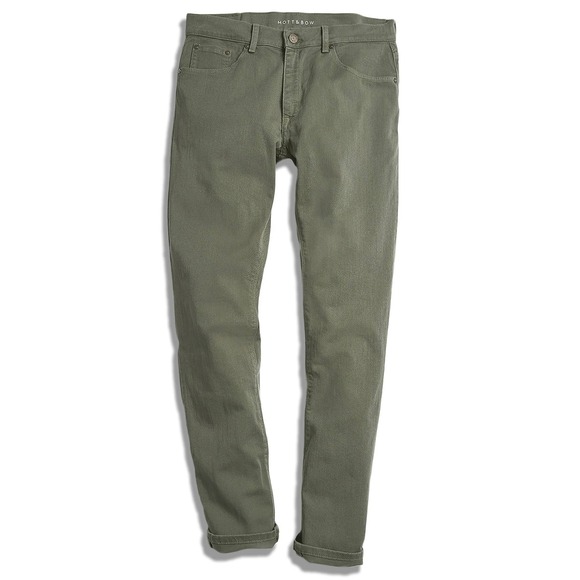 Mott & Bow Other - Mott & Bow Mercer Slim Jeans Mens 36x32 Moss Olive Green Stretch Denim Pants